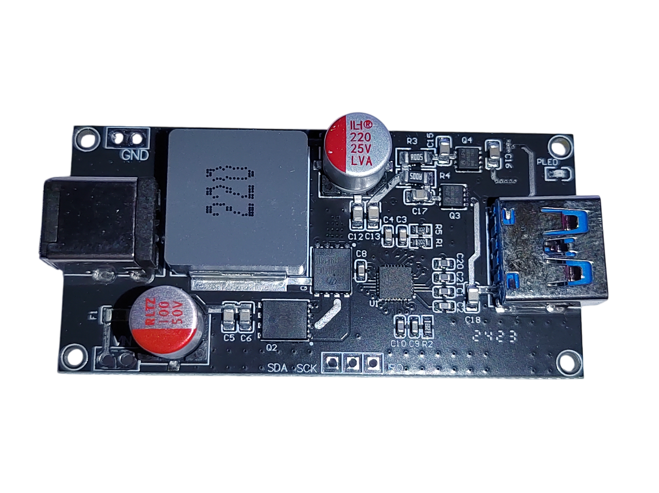 DC6–30 V 140 W intelligens gyorstöltő modul (USB-A + USB-C, PD140W, QC5, PPS) image 3