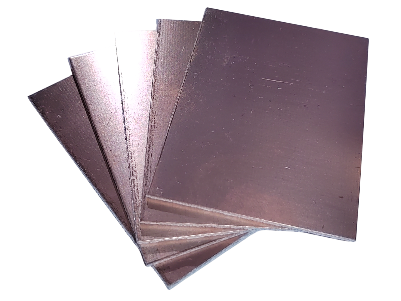 Kétoldalas üres PCB lap (5 × 7 cm) image 2