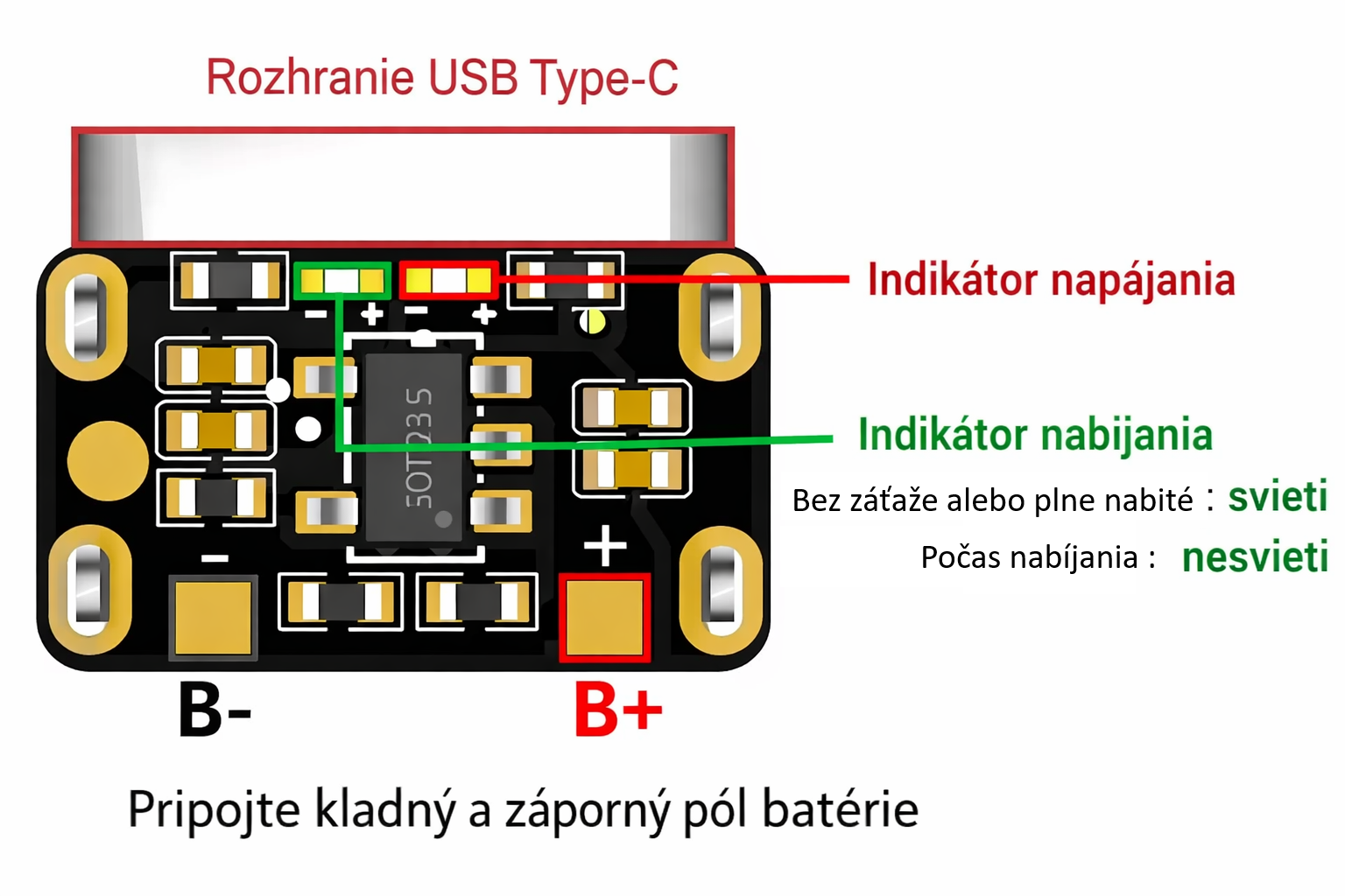 Mini USB Type-C töltőmodul 3,7 V / 4,2 V Li-Ion akkumulátorokhoz image 5