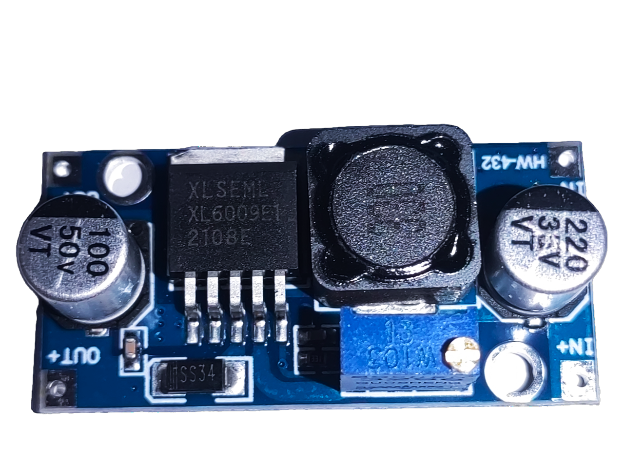 XL6009 feszültségnövelő modul (5V-45V kimenet) image 3