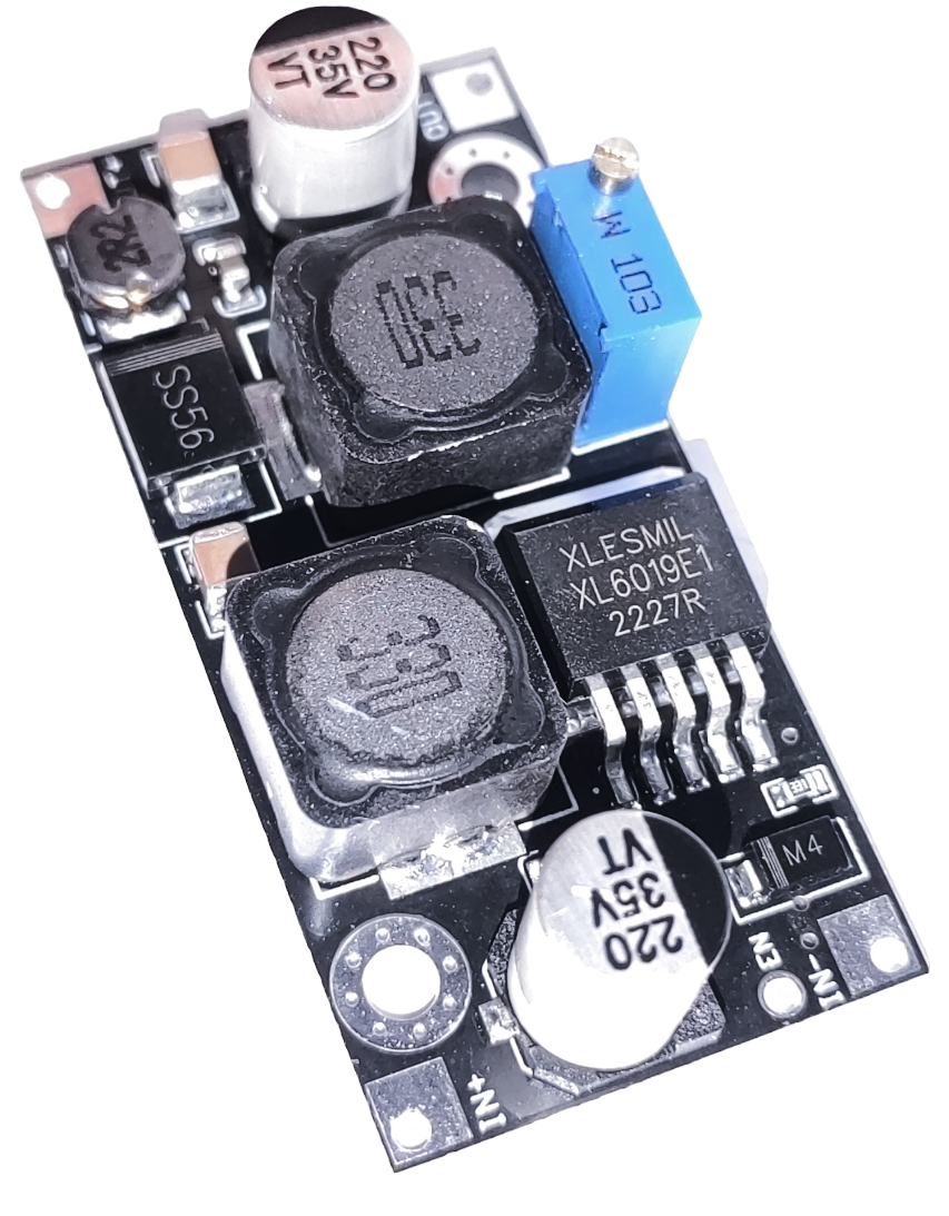 XL6019 5 A-es DC/DC feszültségnövelő és -csökkentő modul (1,25–40 V)